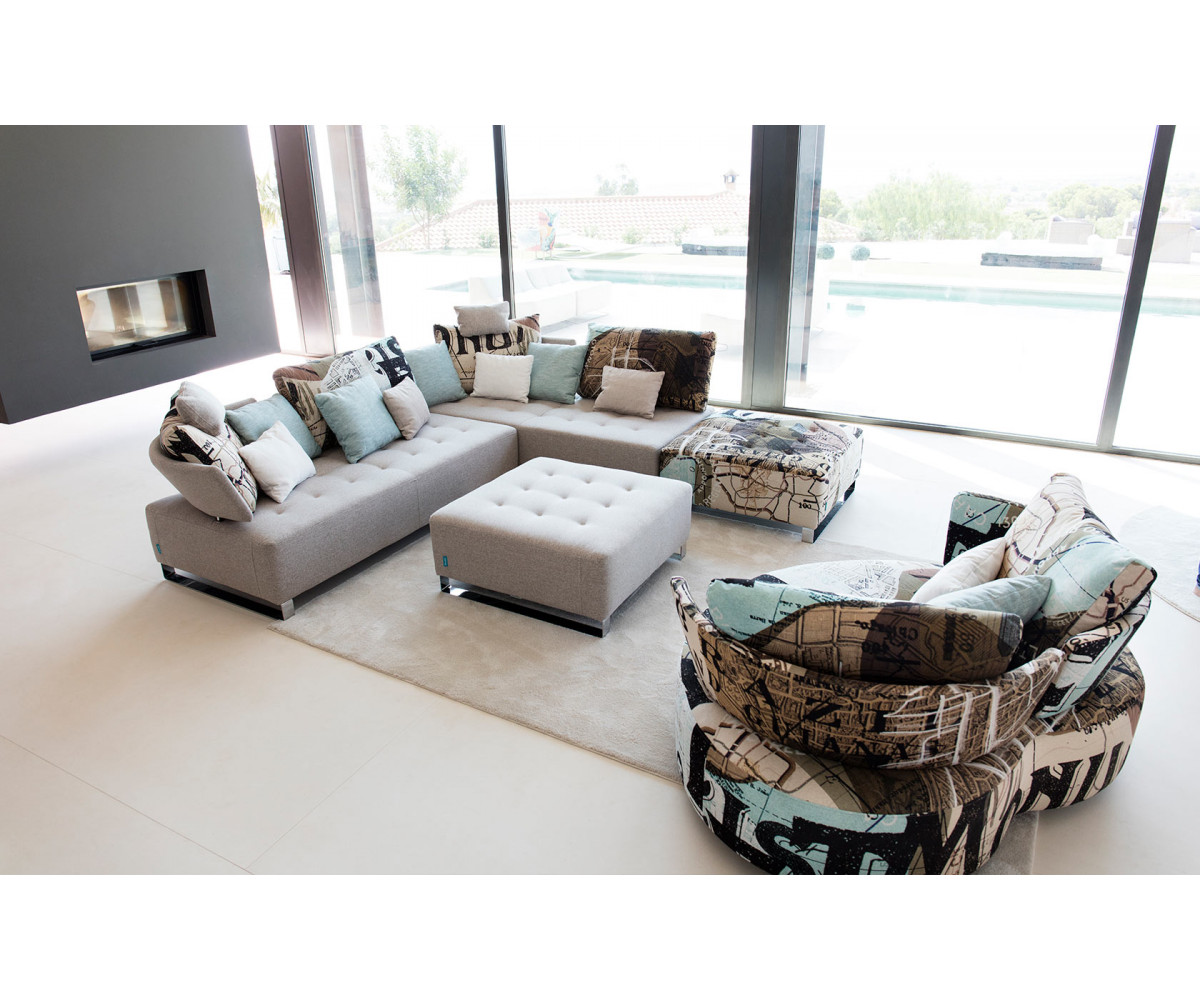 Sofá Modular Fama Panky Diseño con formas geométricas